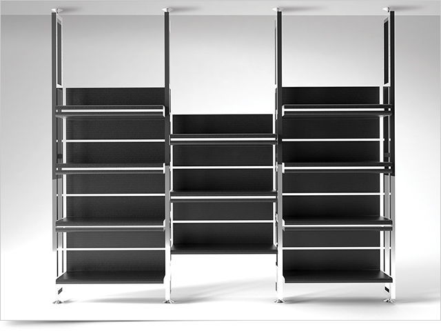 Carbon Fiber Bookcase De_Fold 2 by Mast Elements