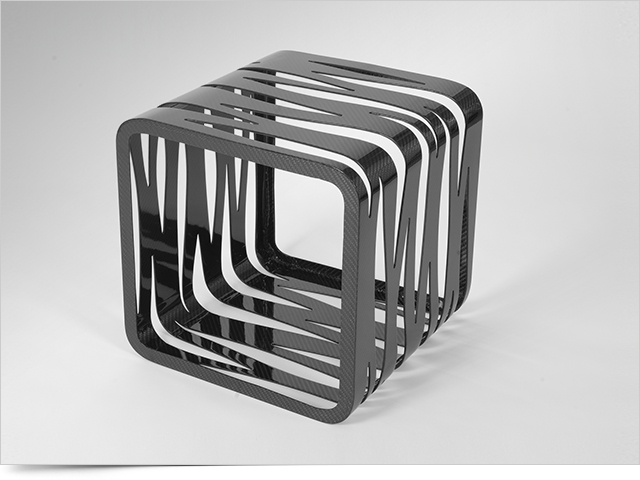 Carbon Fiber coffee table QUBE by Mast Elements
