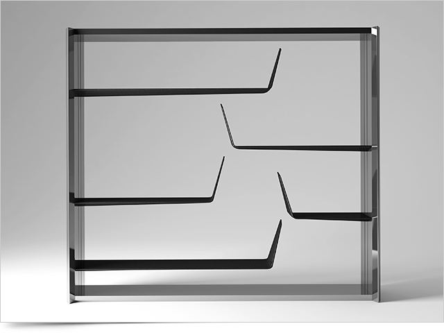 Carbon Fiber Bookcase WINGLETS by Mast Elements